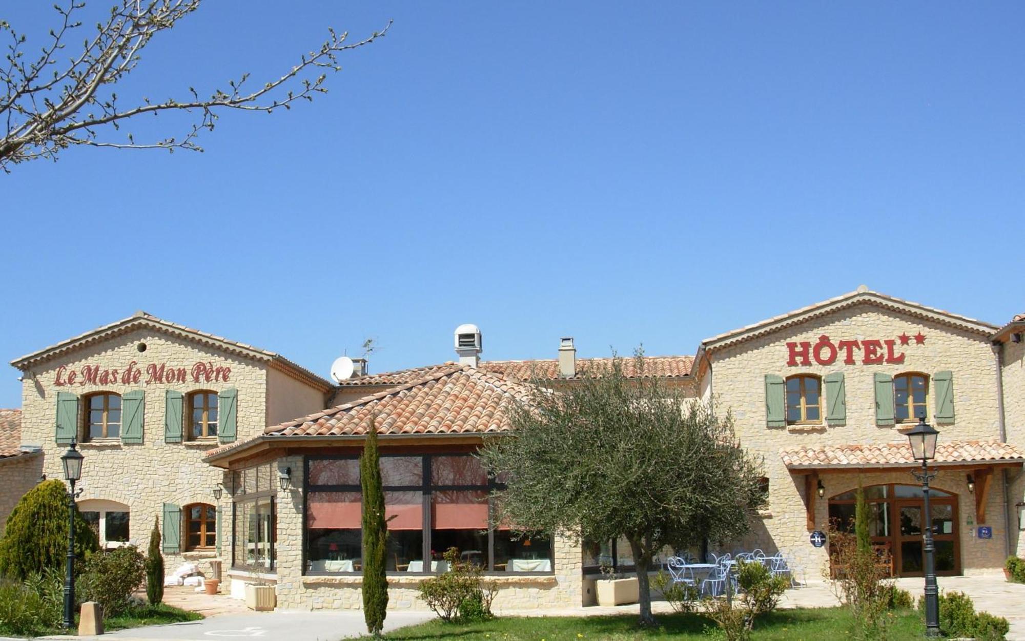 Logis Hotel Restaurant Le Mas De Mon Pere Saint-Jean-le-Centenier Kültér fotó