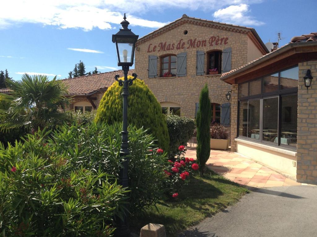Logis Hotel Restaurant Le Mas De Mon Pere Saint-Jean-le-Centenier Kültér fotó