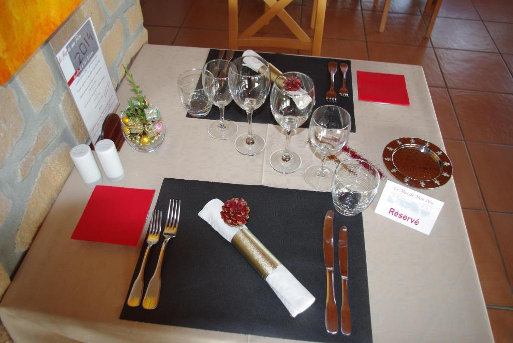 Logis Hotel Restaurant Le Mas De Mon Pere Saint-Jean-le-Centenier Kültér fotó